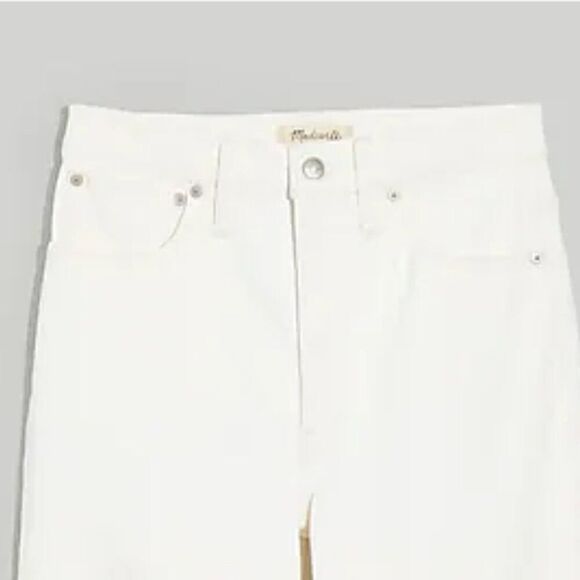 Madewell The Plus Perfect Vintage Wide-Leg Crop Jean in Tile White NWT size 24W - Picture 5 of 13